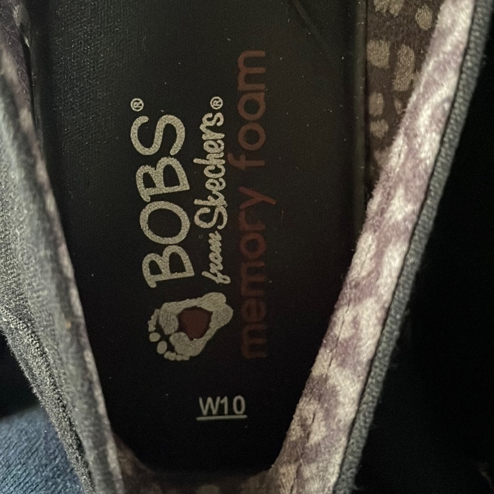 10 women’s black bobs memory foam slip on shoes - Picture 2 of 6